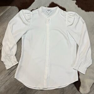 Express Women's White Slim Blouse